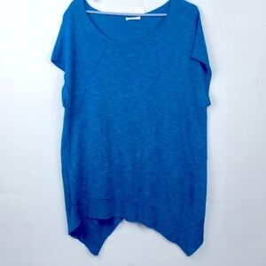 Eileen Fisher Organic‎ Linen/Cotton Knit Asymmetric Tunic Top womens size XL